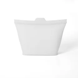 Eco - Friendly Reusable Silicone Storage Bag Set for Fresh Food Preservation (Transparent)