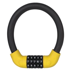 SecureGuard 5-Digit Combination Bike Lock - Anti-Theft Bicycle Security Accessory (Yellow 17.2x400mm)