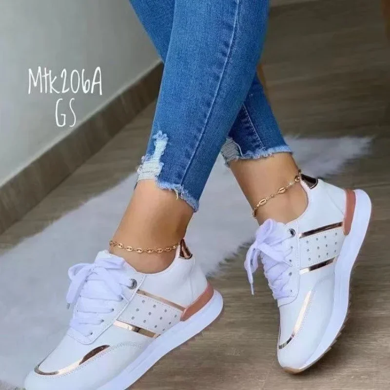 Women Casual Sport Sneakers Athletic Tennis Loafers Skateboard Vulcanized Shoes Woman Platform Elegant Fashion Basketball Shoes 3