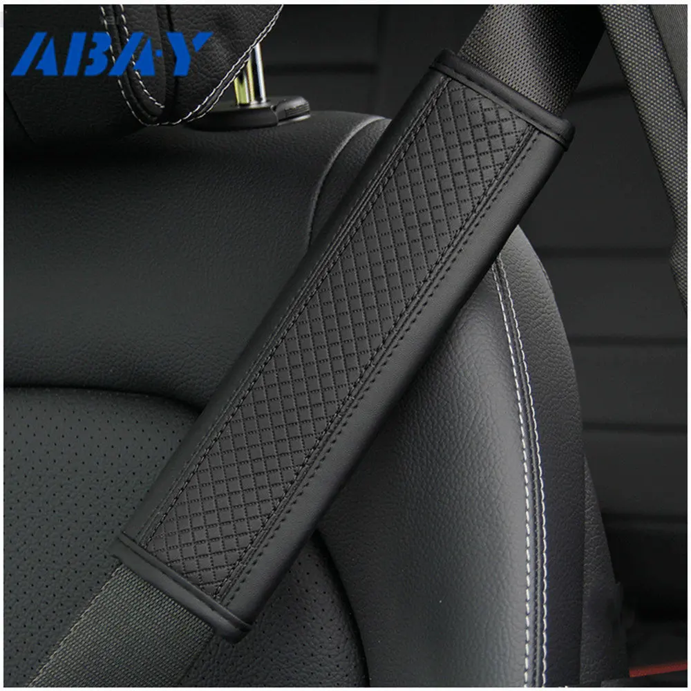 Car Seat Belt Pu Leather Safety Belt Shoulder Cover Breathable