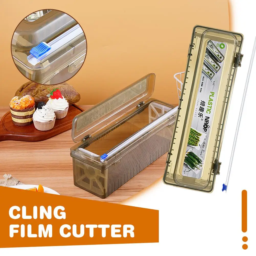 Food PE Large Roll Box Packaging Cling Film Cutter Cutting Machine Fast Transportation Aluminum Foil Cutting Machine Kitchen Tool cling film cutter