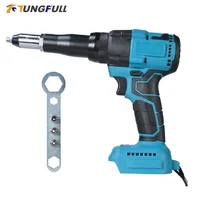 18V Cordless Electric Riveter Gun Household Power Tools Screwdriver 2.4-4.8mm With LED Light for Makita (Battery Not Included) 2