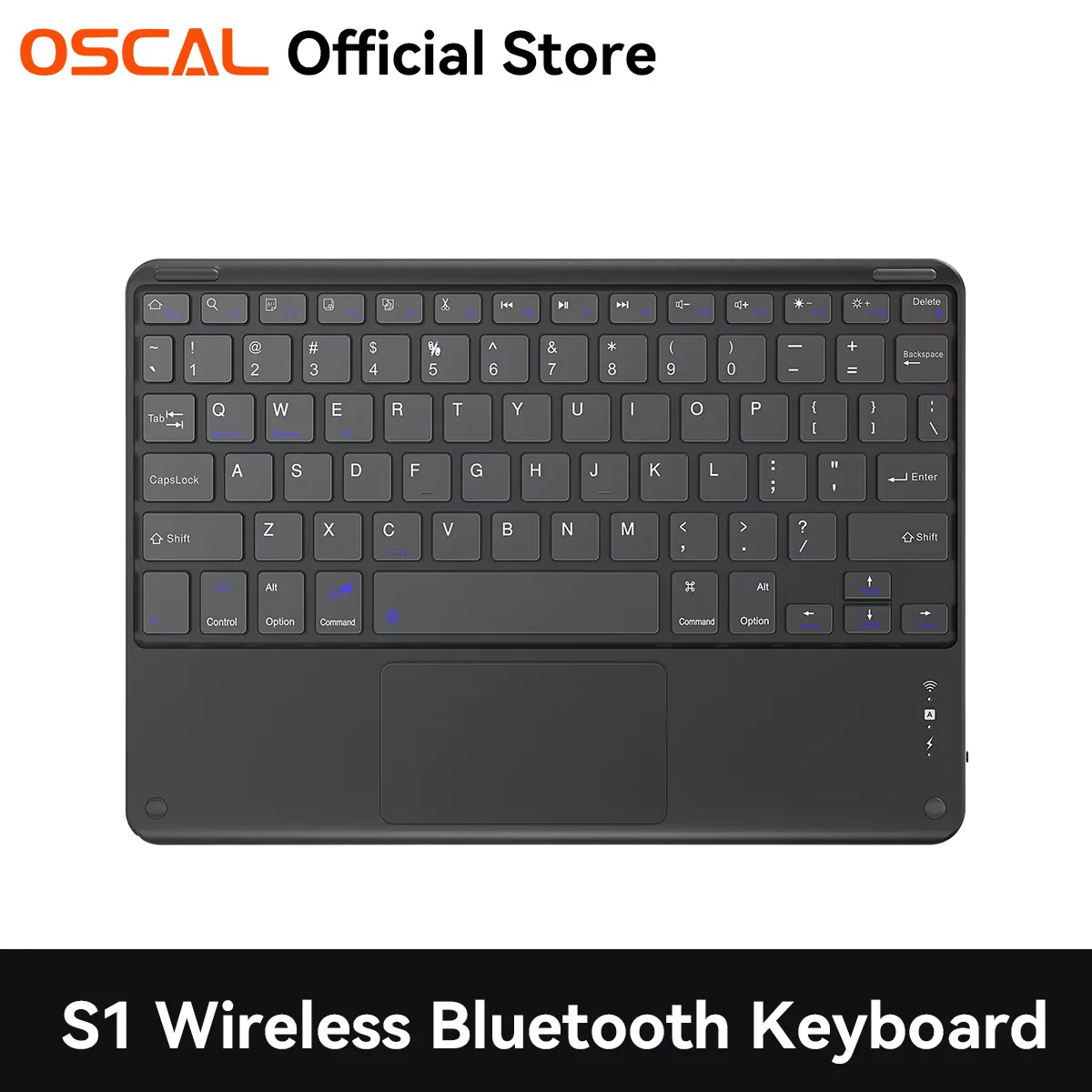 Oscal S1 Wireless Bluetooth Keyboard English French Arabic Available Keyboard for Tablet PC for Android IOS Windows