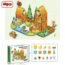 Magnetic Building Blocks Dinosaur Educational Play Set (ATS30807B1)