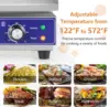 Commercial Griddle, 22" Electric Griddle 2000W, Cast Iron Griddle, Stainless Steel Frame, 122℉-572℉ Adjustable Temperature Contr 5