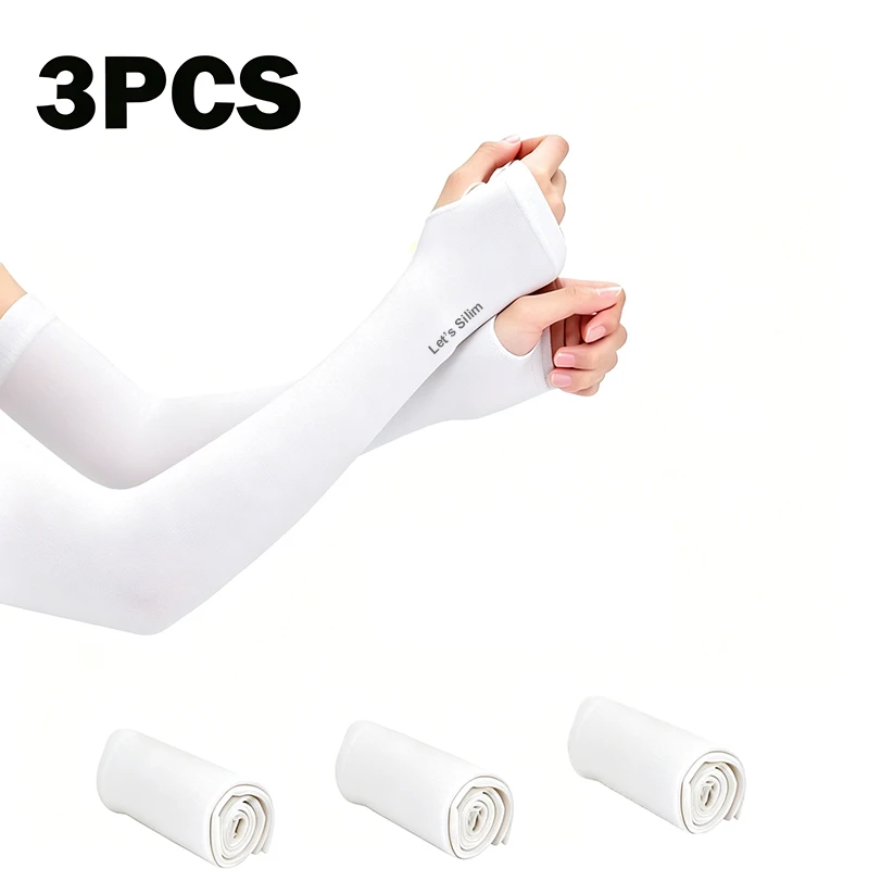 UV Protection Arm Sleeves for Outdoor Sports – Unisex Sun Protection Elbow Sleeves, Pack of 3 or 5