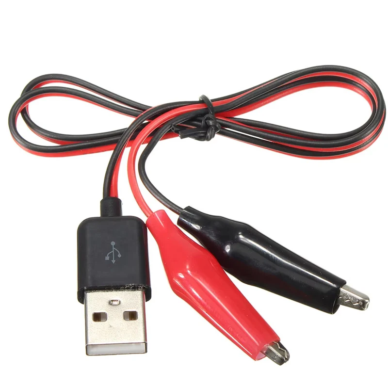 Alligator Clip Metal Alligator Clip Crocodile Electrical Clamp Testing Probe Crocodile Test Clip USB Adapter Multimeter Car Home