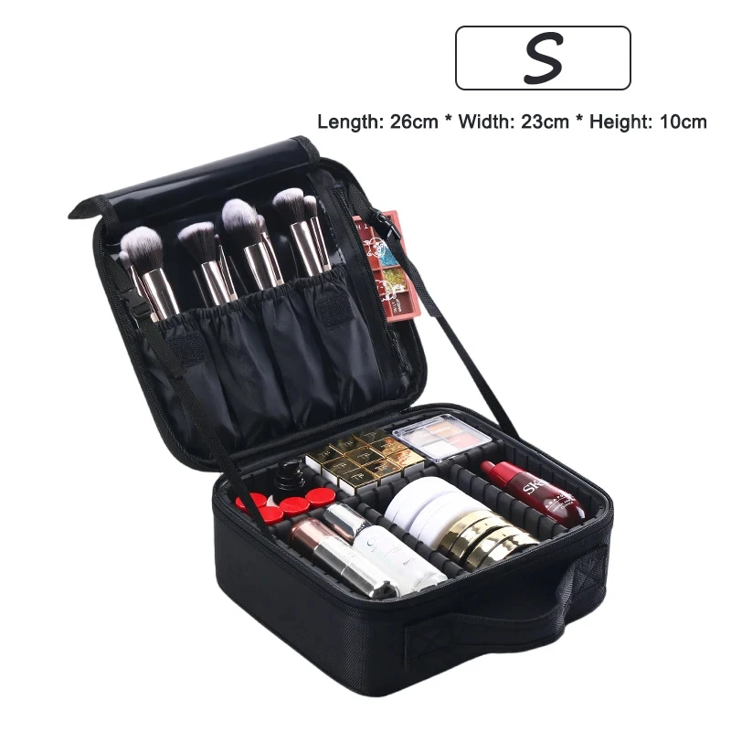 女性のためのプロのメイクアップケース,大容量,美容,ネイルツールボックス,化粧品オーガナイザー,化粧品ケース,収納ボックス プロのメイクアップケース女性旅行大容量美容ネイルツールボックス