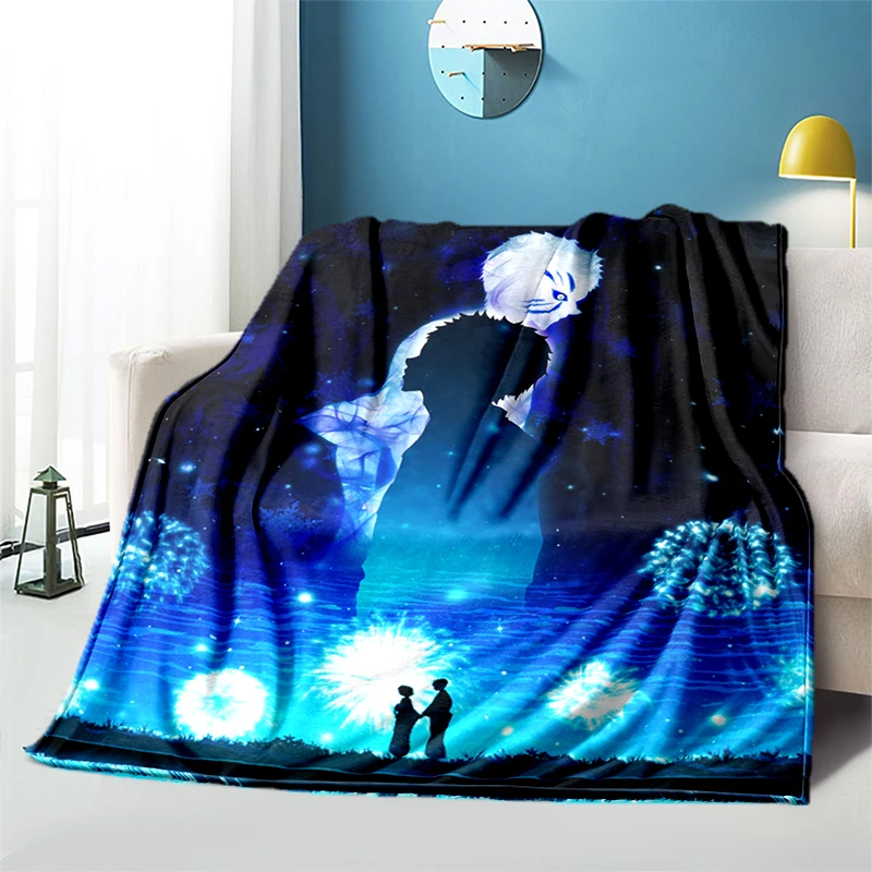 

Demon Slayer Soft Plush Sofa Bed Throwing Cartoon Picnic Blankets Modern Flannel Blanket Cover Gedruckt Bettdecke Geschenk