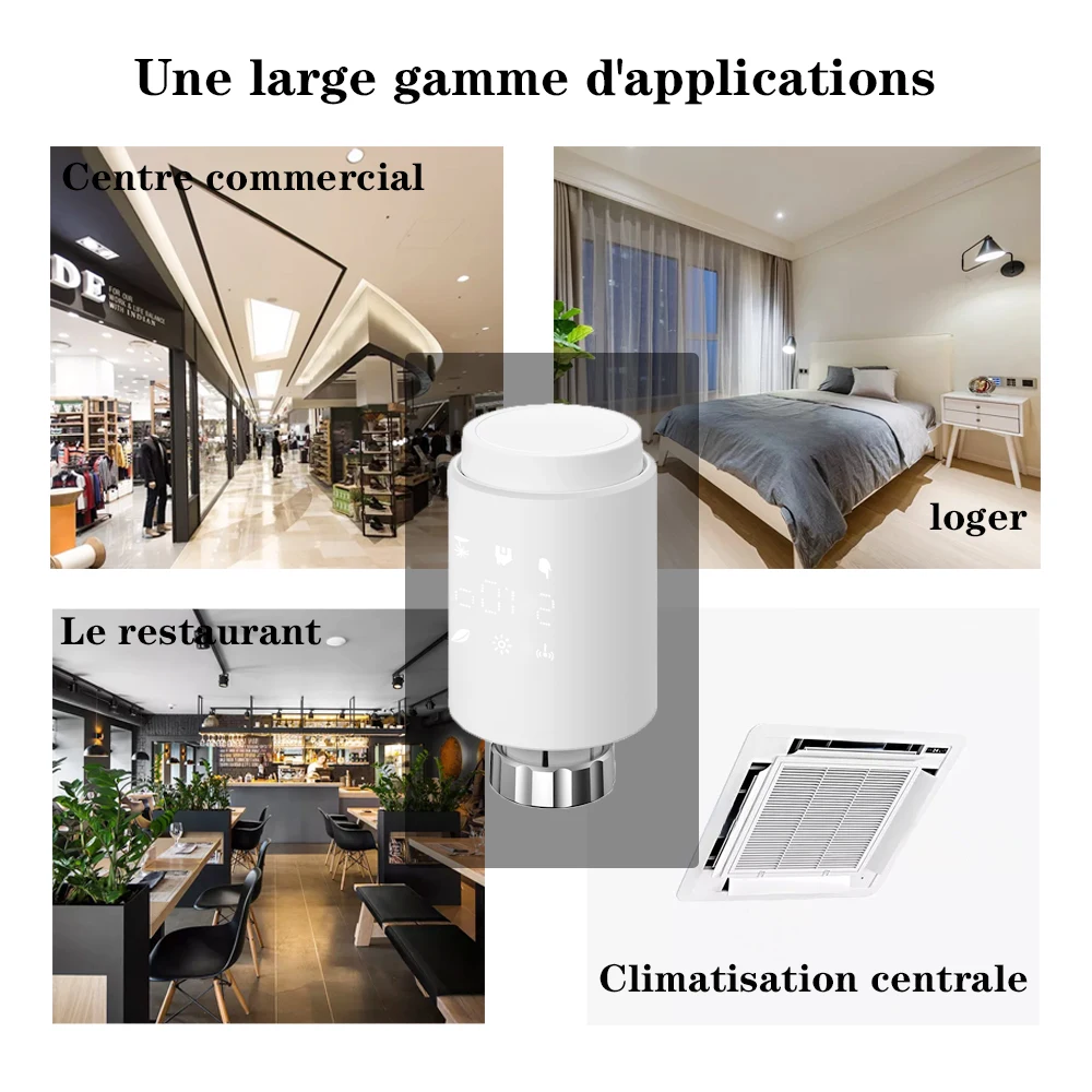 ZigBee Tuya Smart Radiator Actuator TRV Programmable Thermostatic Radiator Valve