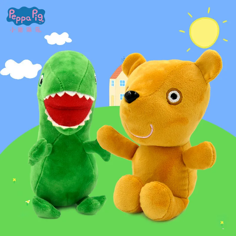 Peppa Pig 시리즈 봉제 인형, 조지 애완 동물, 공룡, 테디 베어, 귀여운 어린이 장난감, 생일 선물, 신제품