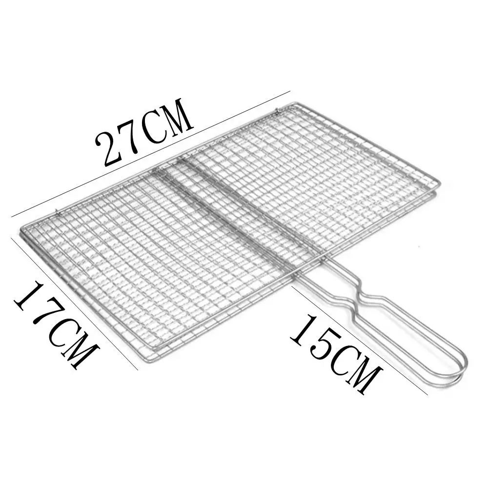 キャンプ用バーベキューアイアンネット、シルブッシュフィッシュネット