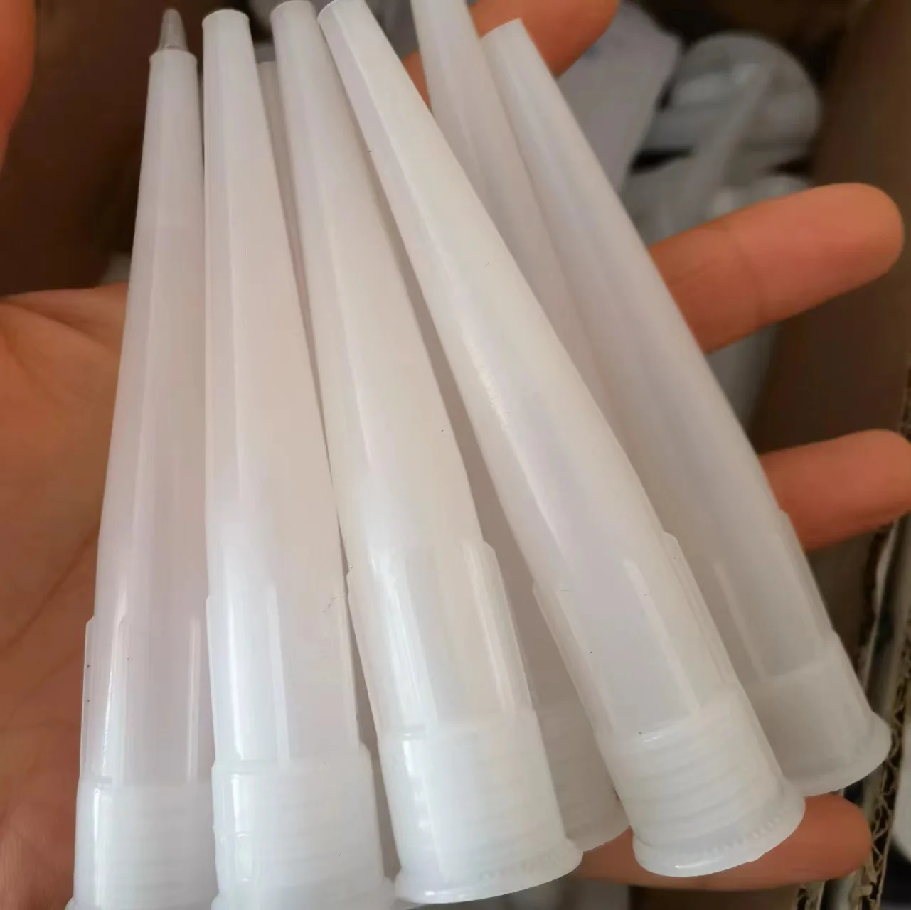 50 stücke Glas Düsen Kunststoff Glas Kleber Kartuschenpistole Düsen Dichtstoff Silikon Abdichten Tipps Mund Kappen Hause Bau Werkzeuge – Detail 8