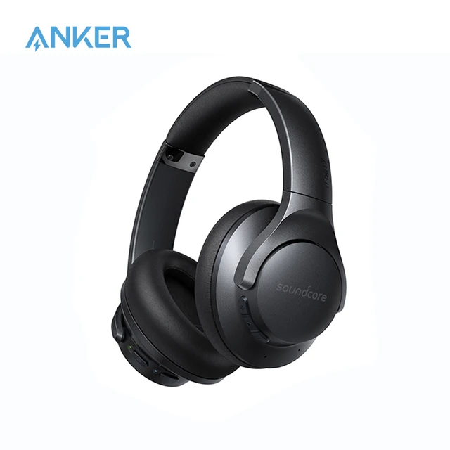 Soundcore de Anker Life Q20 +, con bluetooth auriculares inalámbricos,  cancelación activa de ruido, 40H de