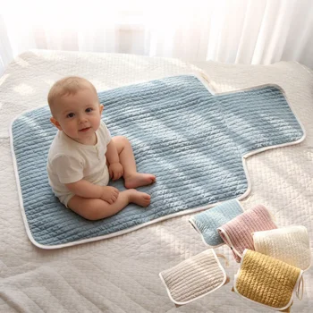 2025 Multicolor neonato fasciatoio in cotone impermeabile portatile grande fasciatoio materasso pavimento tappetini da gioco fasciatoio