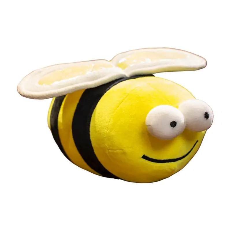 Cute Stuffed Animal Bee Stuffed Animal Soft Plush Doll Realistic Flying Animal Stuffed Pillow Toy For Car Bedroom Home Office 23cm huggable animal plush toy rabbit stuffed animal cushion decoration toy plush stuffed animal plushies doll toys for kids