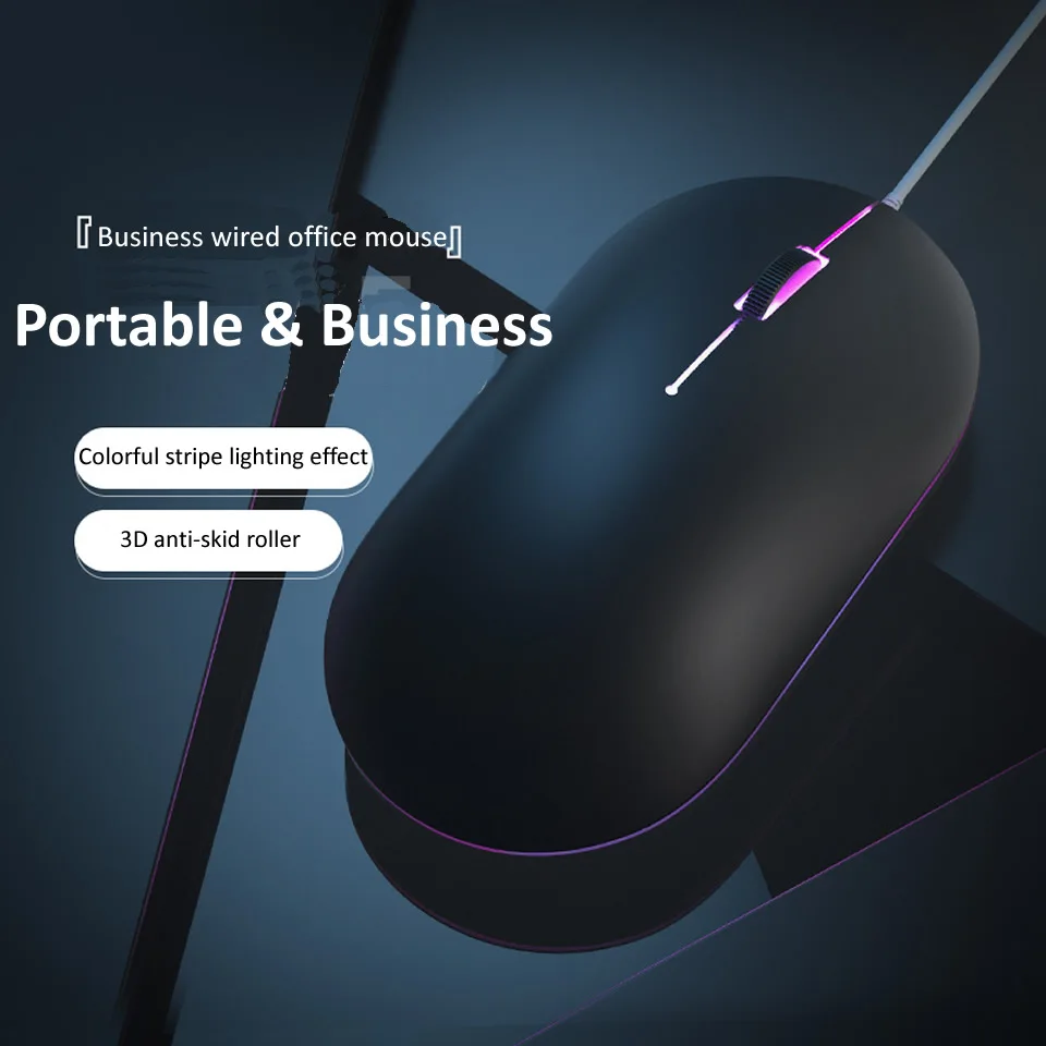 Wired Mouse HKXA Cute Mini RGB Backlit Mouse Design Ergonomic Mause USB 1600 DPI Optical Creative Computer for PC Laptop wired mouse optical mouse