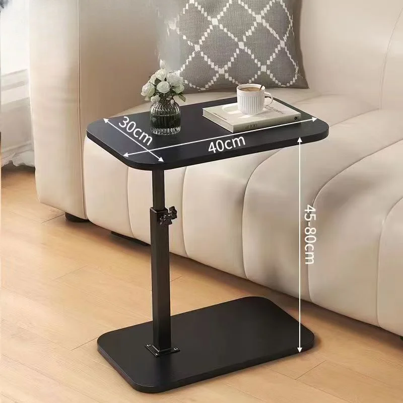 Movable Home Living Room Side Table Simplicity Coffee Table C Shaped Side Table Living Room Modern Light Luxury Style Liftable 3