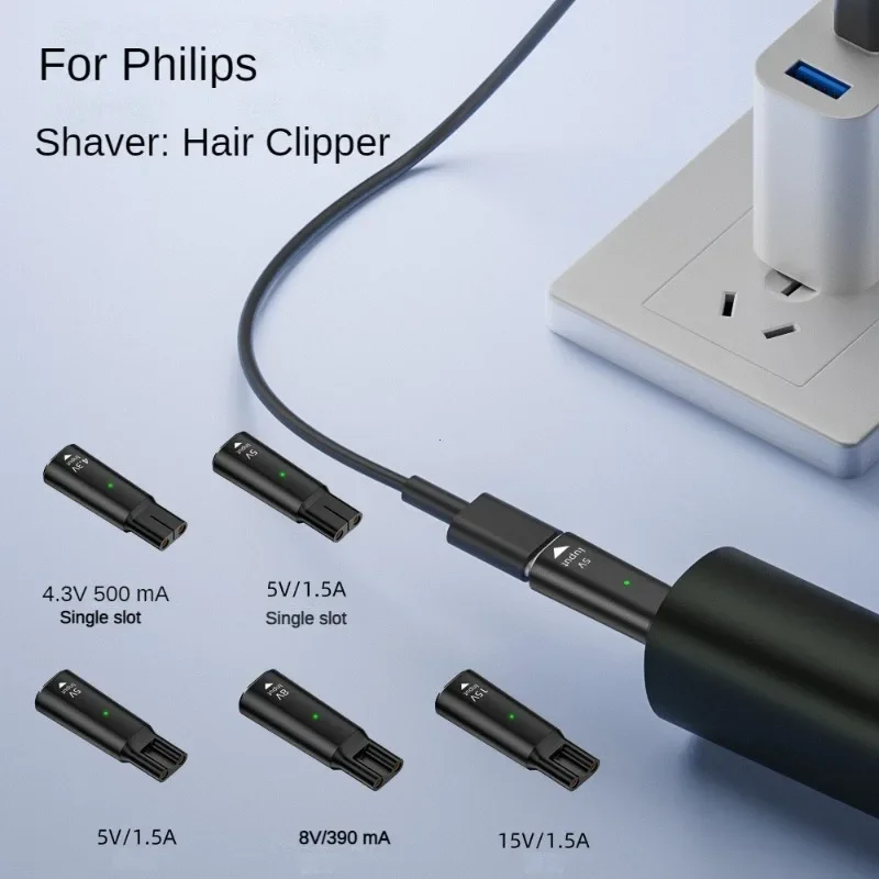 15V HQ8505 Type-C Shaver Adapter Charging Converter for Philips