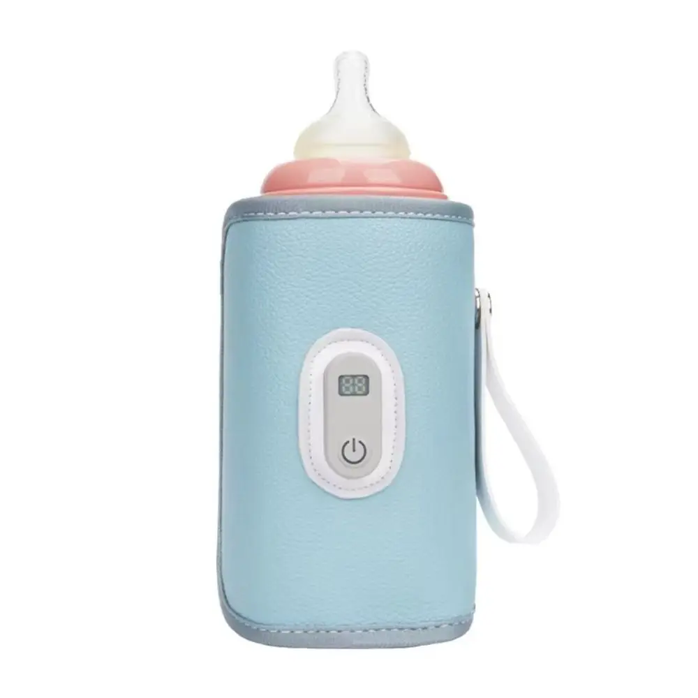 Digital Baby Bottle Warmer 5 Levels LED Display Milk Bottle Insulation Cover Type-C Heating Bottle Thermal Heater Newborn