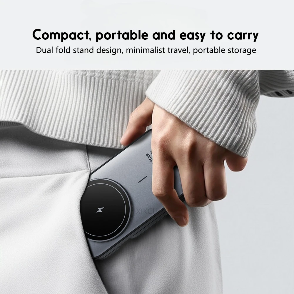 3 in 1 Travel Magnetic Wireless Charger Dock For Magsafe iPhone 17 16 15 Pro Max 14 13 12 iWatch 11-2 Airpods Pro Fast Charging