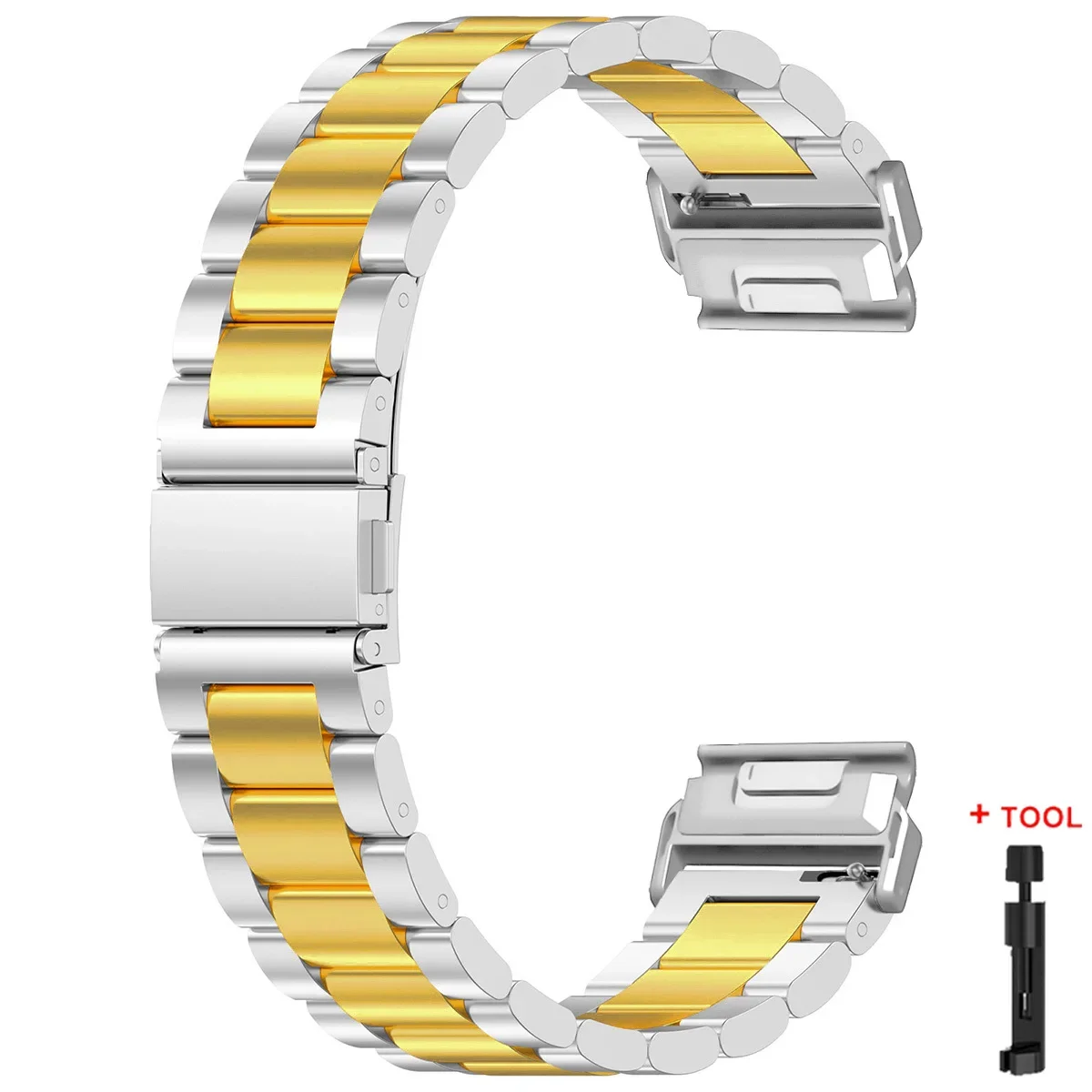 Stainless Steel Metal Watch Strap – Quick Easy Fit, 26/22mm