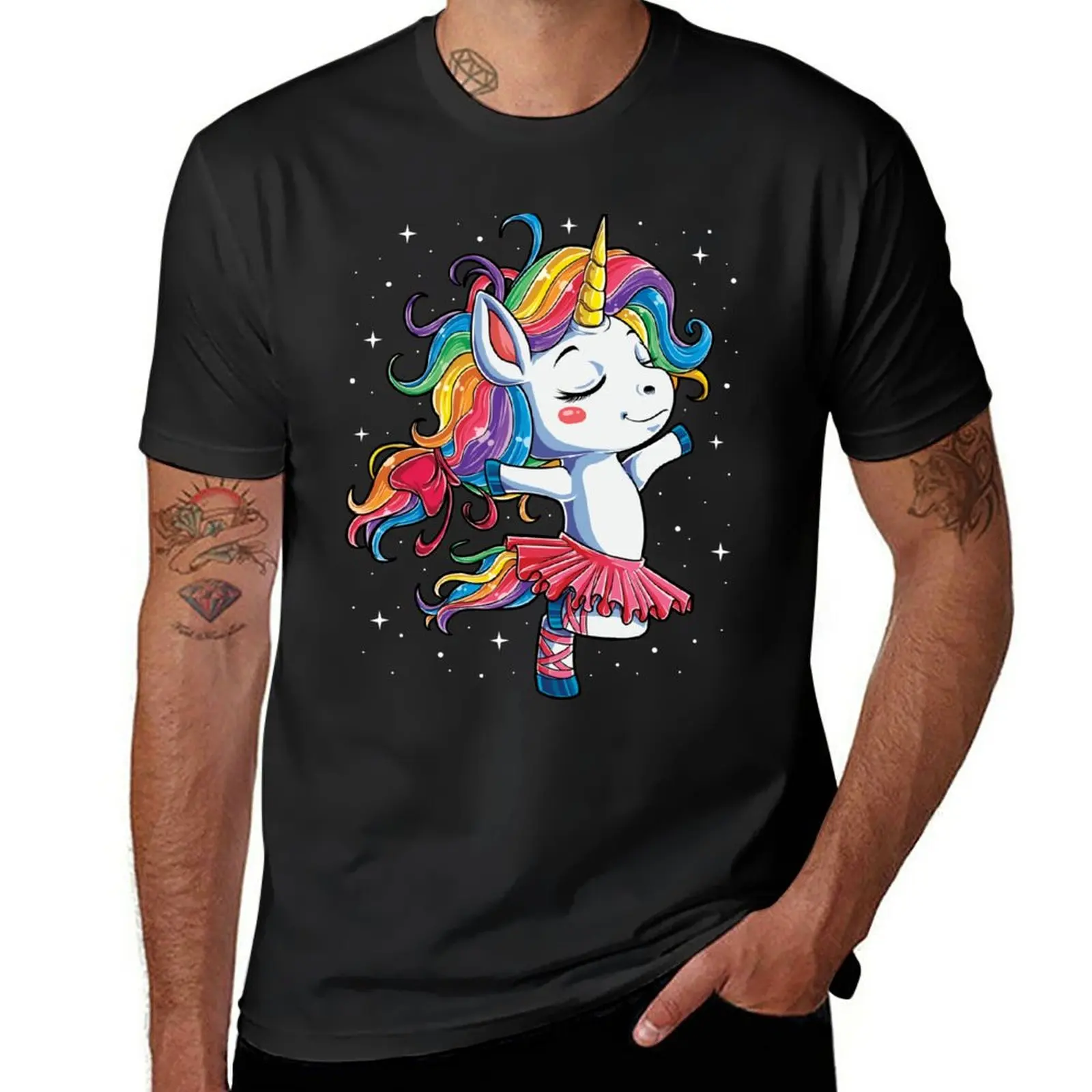 

Ballet Dancer Unicorn T shirt Kids Girls Rainbow Ballerina Gifts Party Men Women T-Shirt blanks shirts graphic tees men clothing