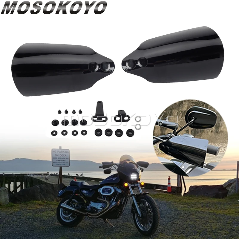 

Handle Handguard Hand Guard Protector Handlebar Shield For Harley Softail FLHC FLHCS FLDE FXST FXBB 18-23 Motorcycle Accessories
