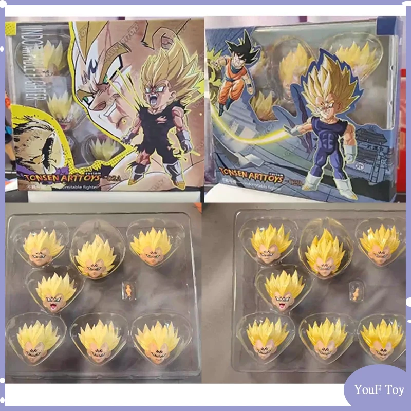 

In Stock Tonsenarttoys Shf Dragon Ball Indomitable Fighter Majin Vegeta Heads Anime Action Figures Accessories Model Toy Gifts