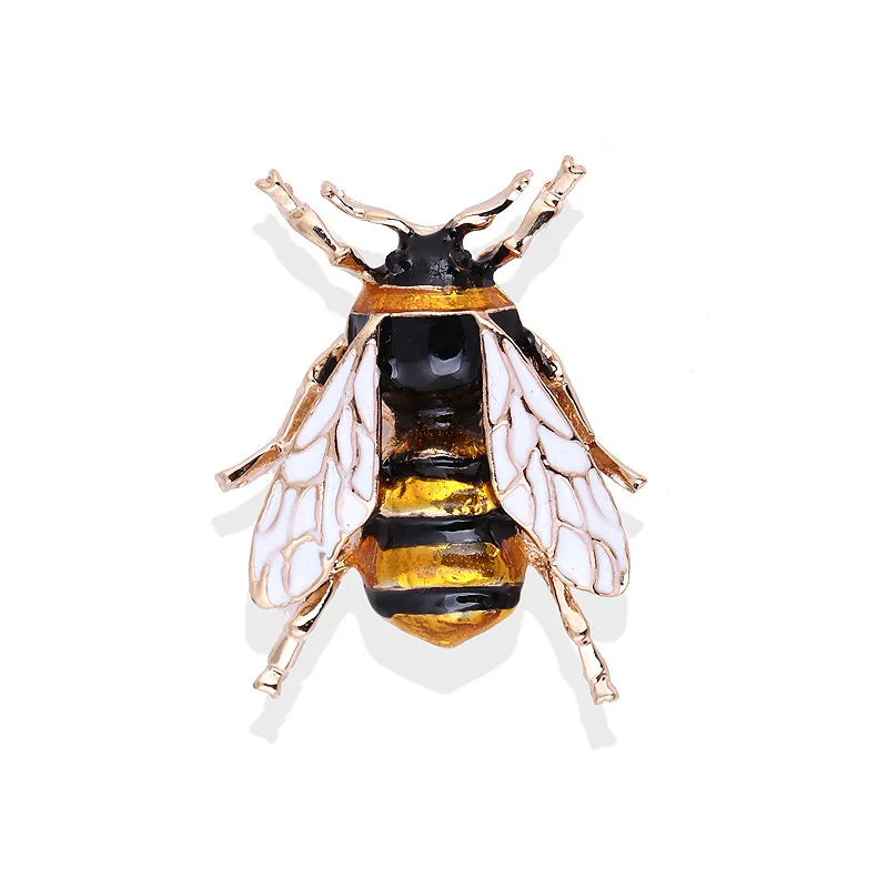 Animal Brooch Vintage Bee Insect Brooches Colorful Enamel Rhinestone For Women Men Fashion Statement Jewelry Accessories