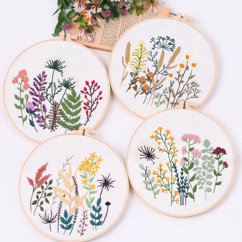 Embroidery Kit for Beginners Adults Beginner Embroidery Kit for Adults Floral kit,Embroidery Beginners Flower