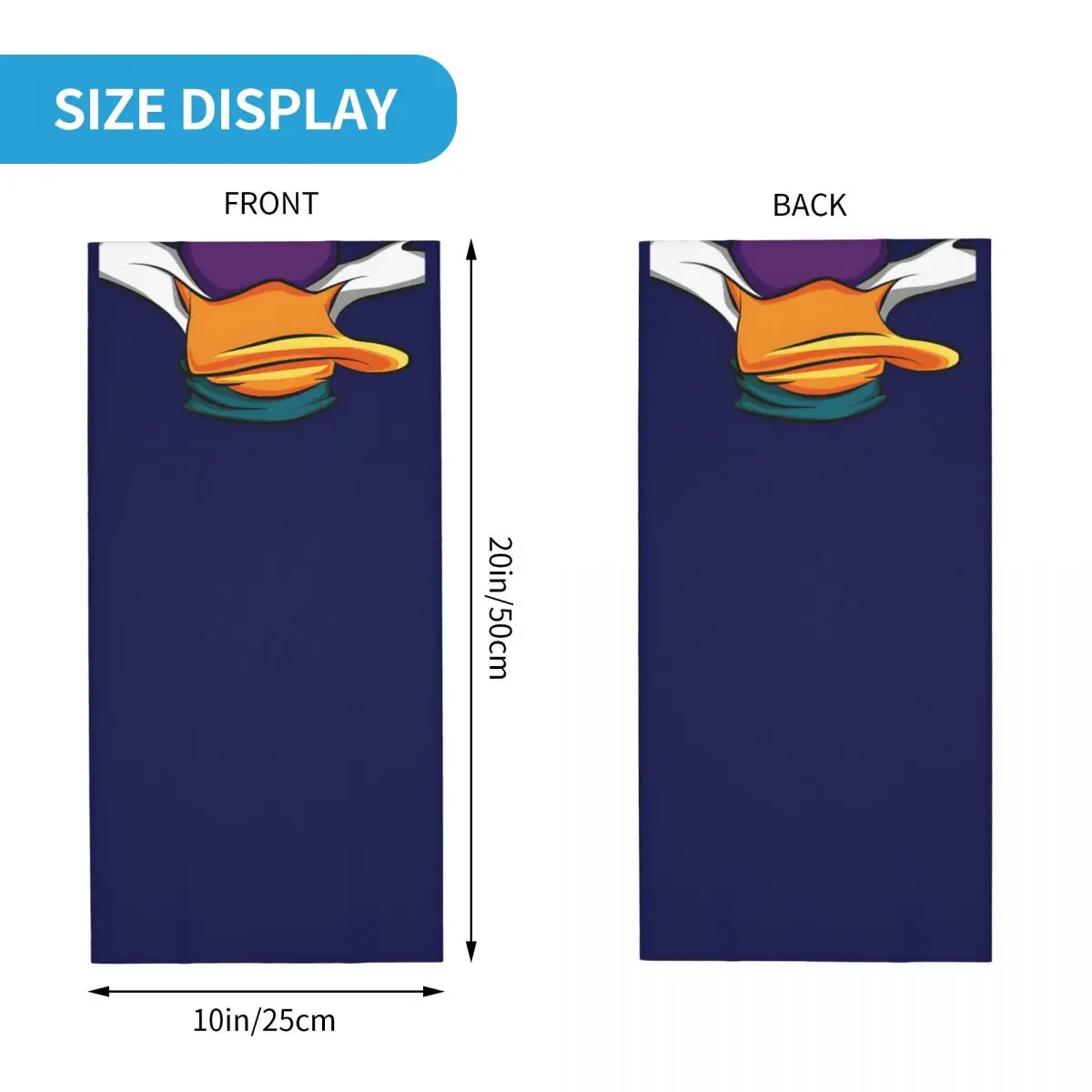 Darkwing Duck Bandana Neck Gaiter Motorcycle Club DISNEY Wrap Scarf Balaclava Hiking Unisex Adult Windproof