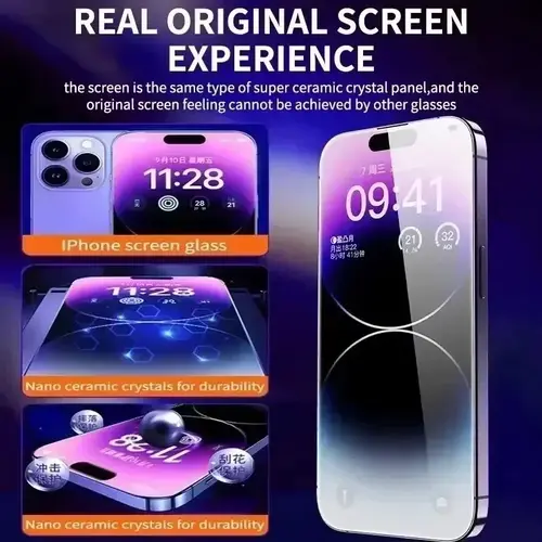 3Pcs Dust Free Installation Privacy Screen Protector For iPhone 16 15 14 13 12 11 Pro Max Mini XS X 17 15 16 Plus Anti-spy Glass - Image 4