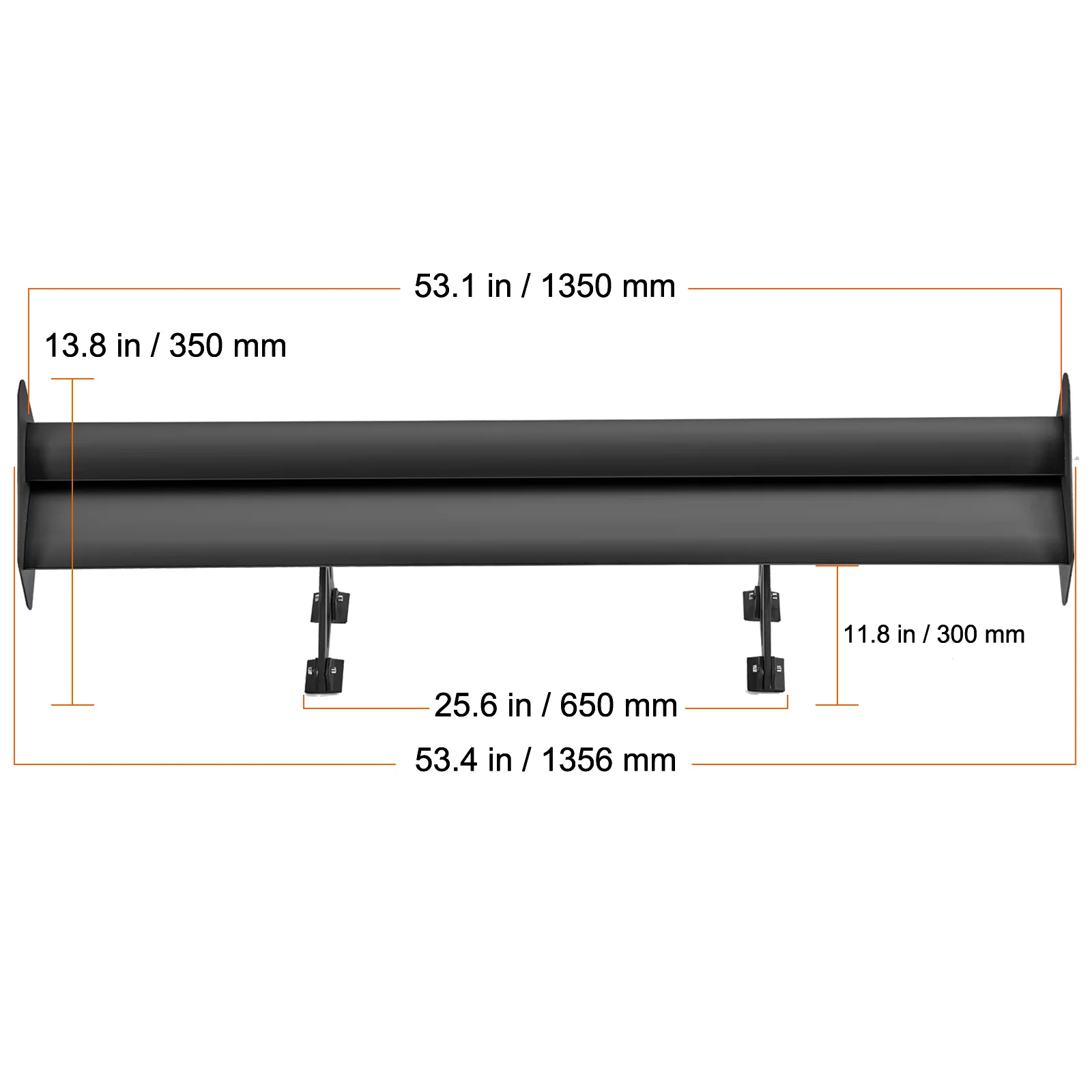 53.4x11.8x13.8 in