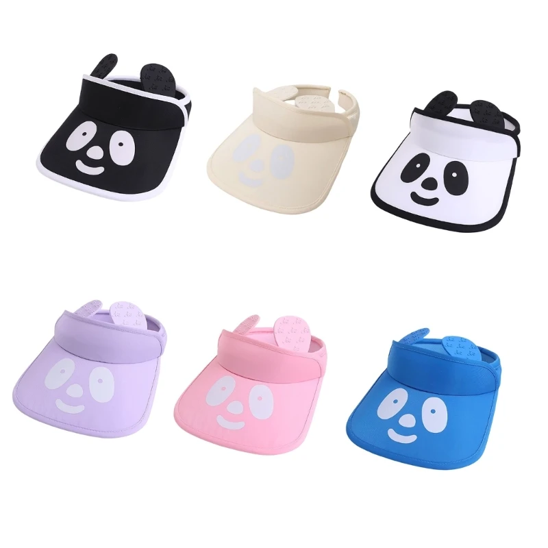 

Lightweight Summer Baby Hat Cute Panda-shaped Cap with Large Brim Cartton Children Caps Hat Suitable for 2-8 Years Kid