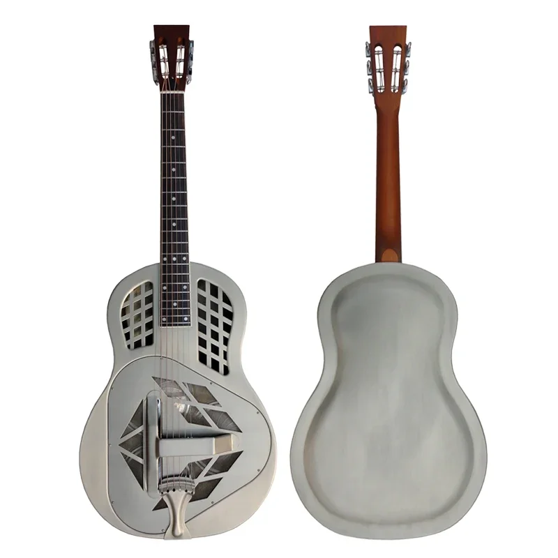 

Wholesale custom made Aiersi Brand Chrome plated Vintage Bell Brass Vintage Tricone Resonator Guitar bluegrass instrument