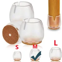 Chair Leg Caps Silicone Feet Protector Pads Furniture Table Covers Socks Plugs Cover Furniture Leveling Feet Home Decor 2