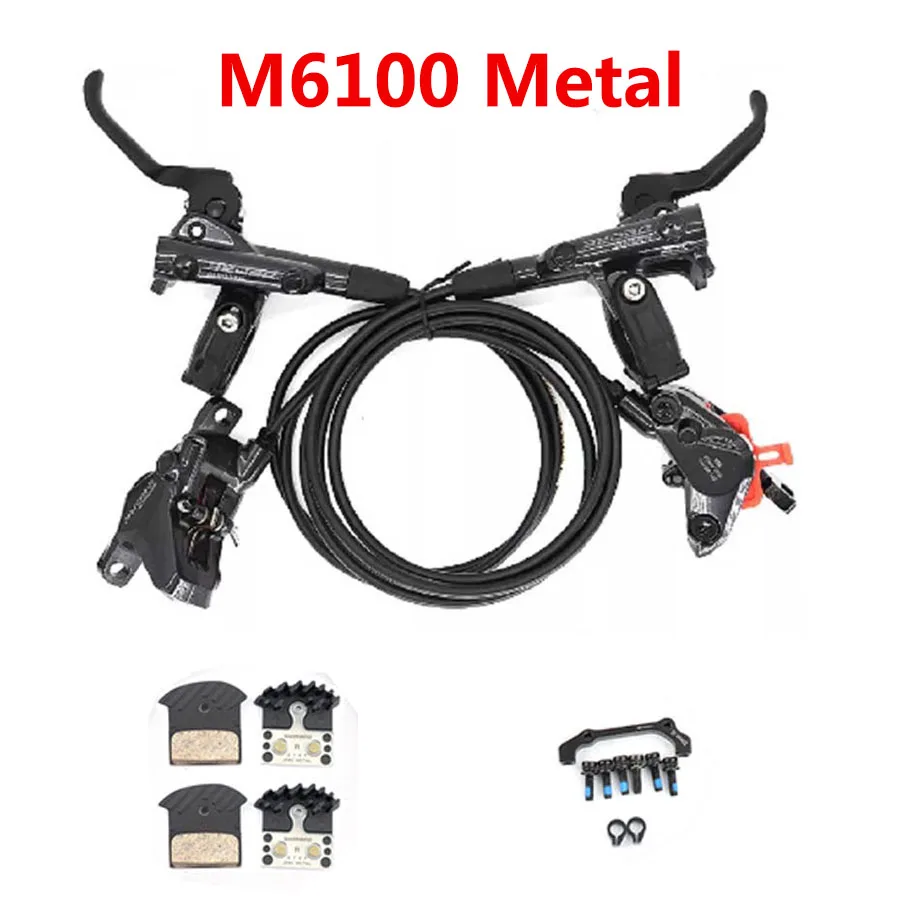 売れ筋がひ贈り物！ シマノ DEORE M6100 m6120 油圧ディスクブレーキセット 2 パーツ