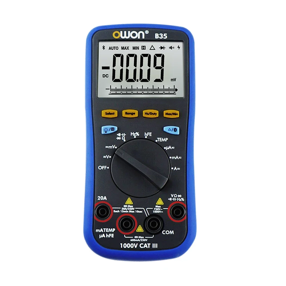 OWON Handheld Digital True RMS Multimeter B35 / B35T / B35T+ 3 5/6 Digitals Multimetro With Bluetooth Multimeters