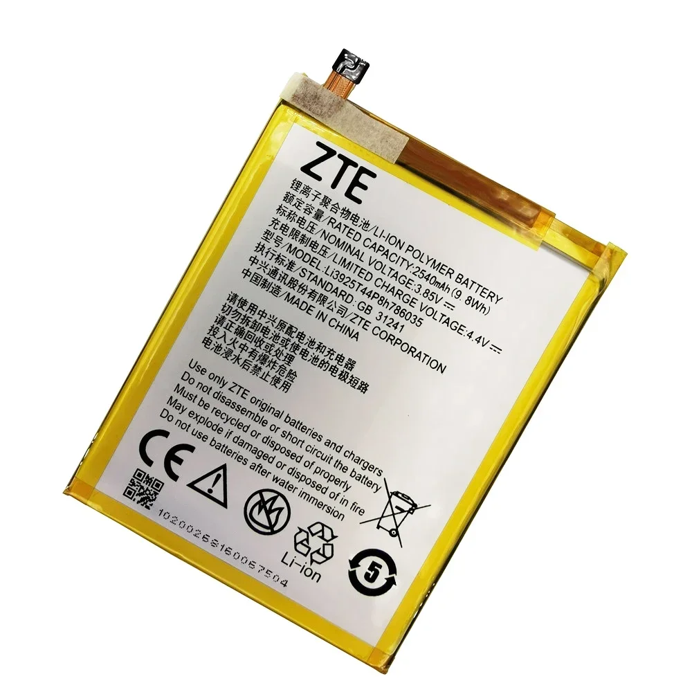 Original New 2540mAh Li3927T44P8h786035 Battery For ZTE Blade V8 V0800 BV0800 V7 V7Plus V770 Xiaoxian 4 BV0701 Z10 Batteries