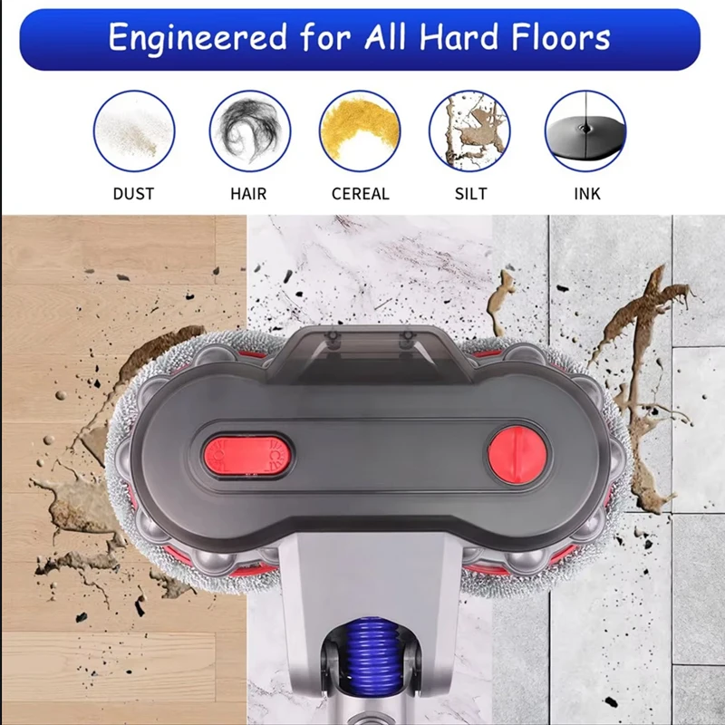 Motorized Head Brush for Dyson V7 / V8 / V10 / V11 / V15 – Powerful Floor Cleaning Attachment