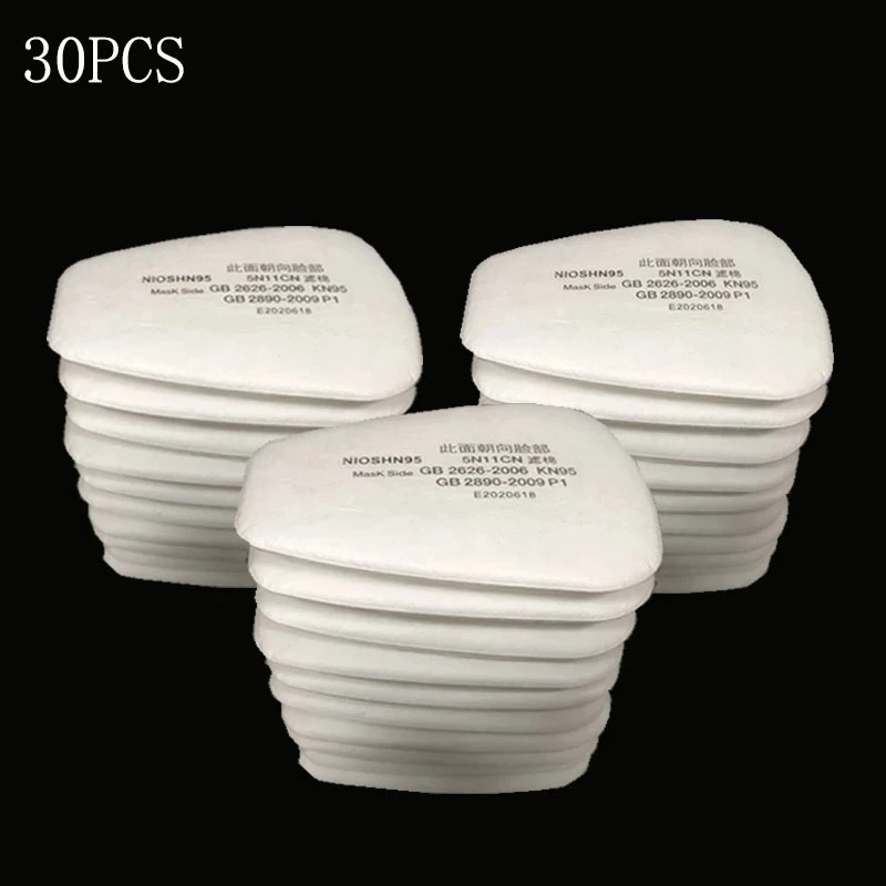 Filtres en Coton pour Masque Respiratoire - Lot de 10 à 100 Pièces