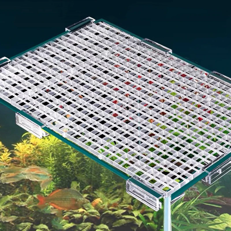 Fish Tank Isolation Plate Upper Cover Net Bottom Filter Grid Bracket Filter Plate Divider Aquarium Cover Accessories aquarium accessories aquarium divider board