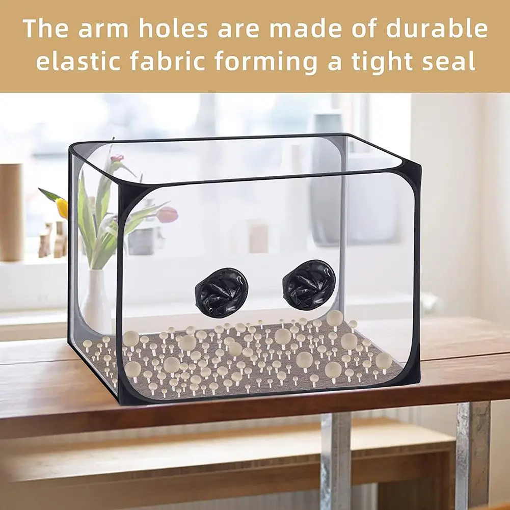 35.8X23.2X22.8 Pollici Still Air Box Pop Up Mushroom Grow Tent Kit Micologia Portatile Stazioni Di Propagazione Della Cappa Aspirante