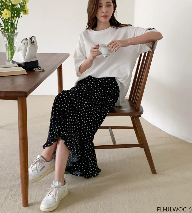 スカート CHONO Stella dot straight skirt 36 X-Long Maxi Ankle Skirts New Design 2024 Summer Women