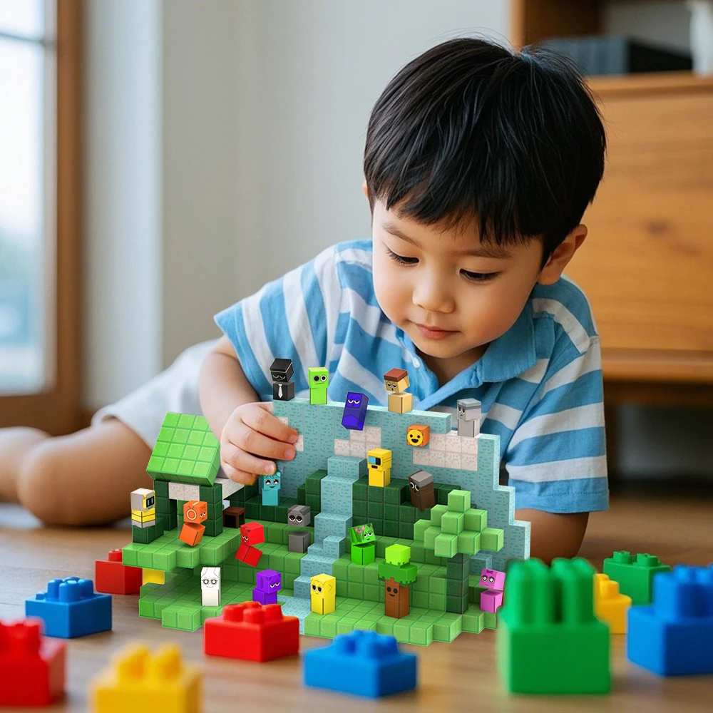 Sprunki Figures Magnetic Blocks Incrediboxs Sprunki Magnet Figures STEM Sensory Toys for Toddler Christmas Birthday Gift