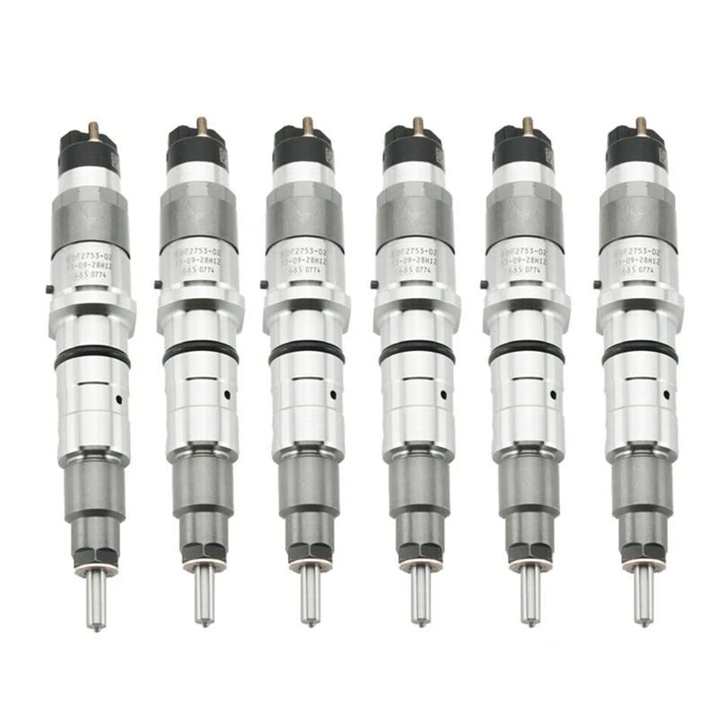 

6PCS 0445120236 0445120125 New Crude Oil Fuel Injector Nozzle For Komatsu PC300-8 CASE Cummins QSL8.9