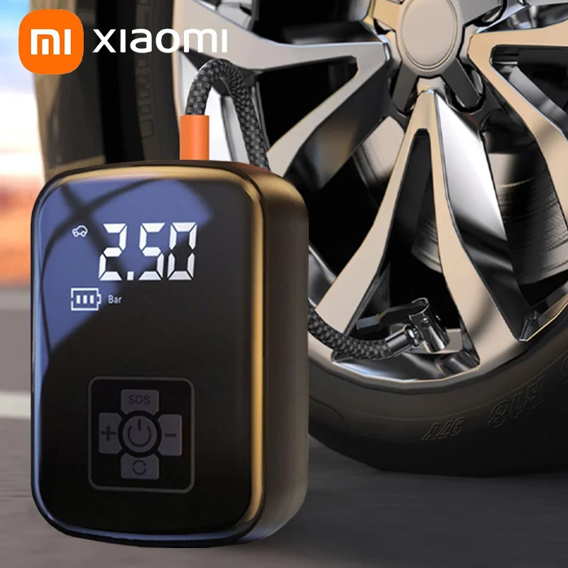 

Беспроводной автомобильный воздушный компрессор Xiaomi, электрический насос для накачивания шин, для мотоциклов, велосипедов, лодок, автомобильных шин, надувной