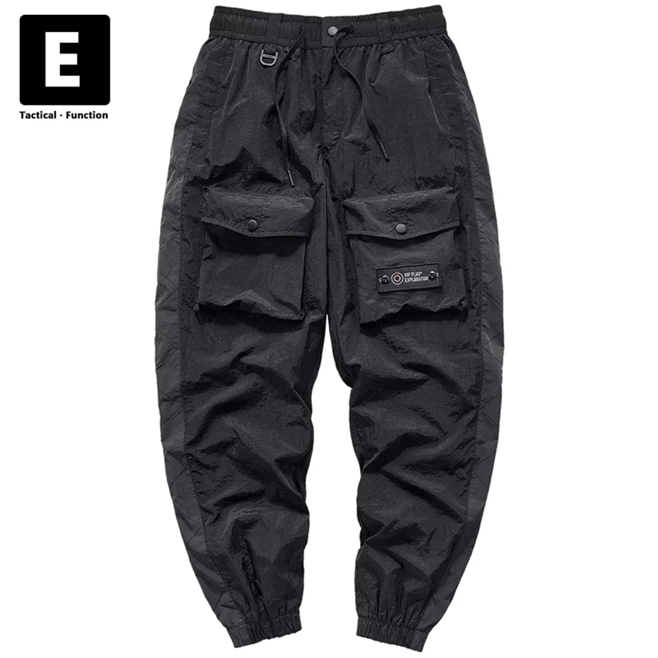 

Mens Techwear Cargo Pants Men Joggers Sweatpants Streetwear Patchwork Pants Fashion Paratrooper Trousers Male