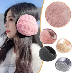 Winter Fleece Ear Warmers Muff Headband For Men Women Kids Ski Running Cycling Thick Lightweight Knitted Collapsible Ear Warmer